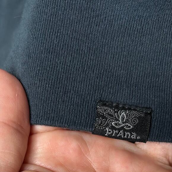 PrAna Deelite Pullover Drop Back French Terry Cotton Blue Tie Dye‎ Sweatshirt - Picture 9 of 9